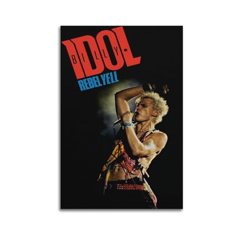 Zamou Billy Idol Leinwand-Poster, Wandkunst, dekoratives Wohnzimmer-Poster, Schlafzimmer, 50 x 75 cm, ungerahmter Stil Zamou Billy Idol Leinwand-Poster, Wandkunst, dekoratives Wohnzimmer-Poster, Schlafzimmer, 50 x 75 cm, ungerahmter Stil von Zamou