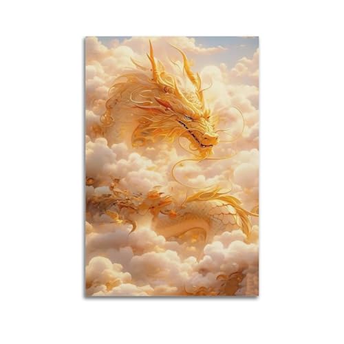 Zamou Drachen-Poster auf Leinwand, Wandkunst, dekoratives Wohnzimmer-Poster, Schlafzimmer-Poster, 30 x 45 cm, ungerahmter Stil Zamou Drachen-Poster auf Leinwand, Wandkunst, dekoratives Wohnzimmer-Poster, Schlafzimmer-Poster, 30 x 45 cm, ungerahmter Stil von Zamou