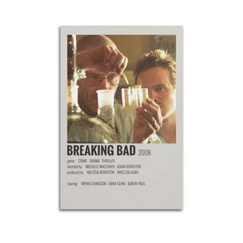 Zamou Leinwandposter Breaking Bad, Wandkunst, dekoratives Wohnzimmer-Poster, Schlafzimmer-Poster, 30 x 45 cm, ungerahmter Stil Zamou Leinwandposter Breaking Bad, Wandkunst, dekoratives Wohnzimmer-Poster, Schlafzimmer-Poster, 30 x 45 cm, ungerahmter Stil von Zamou