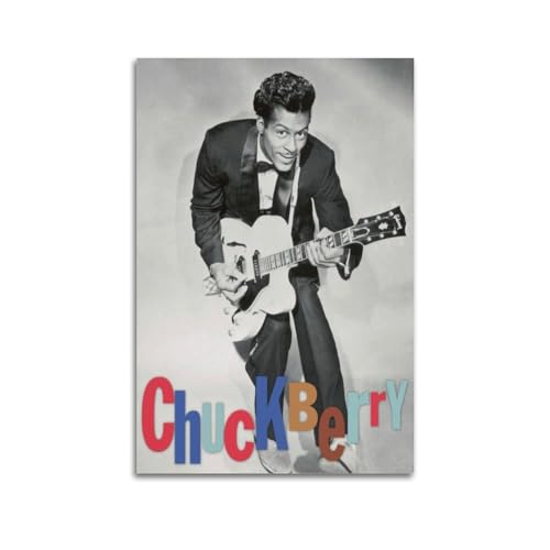 Zamou Leinwandposter Chuck Berry Wandkunst, dekoratives Wohnzimmer-Poster, Schlafzimmer-Poster, 40 x 60 cm, ungerahmter Stil Zamou Leinwandposter Chuck Berry Wandkunst, dekoratives Wohnzimmer-Poster, Schlafzimmer-Poster, 40 x 60 cm, ungerahmter Stil von Zamou