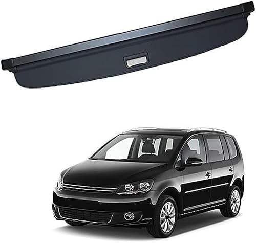 ZanLIn Auto Ausziehbar Kofferraum Rollo für VW TOURAN 2006-2015, Laderaumabdeckung Kofferraumabdeckung Rollo Kofferraum Schutz Abdeckung von ZanLIn