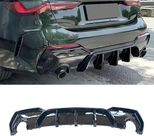 ZanLIn Auto Heckstoßstange Heckspoiler Lippe für BMW Série 4 G22 G23 420i 430i 435i M440i 2 Portes 2021 2022 2023, Mptuned Heckdiffusor Heckstoßstange Heckstoßstangenschutz Heckspoiler von ZanLIn