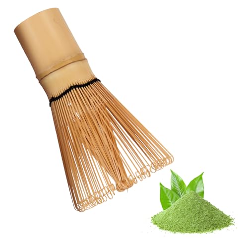 Zanfqvo Matcha Besen - Matcha Whisk mit 100 Borsten - Natürlicher Bambus Matcha Schneebesen - Japanisches Zubehör für Matcha Tee von Zanfqvo