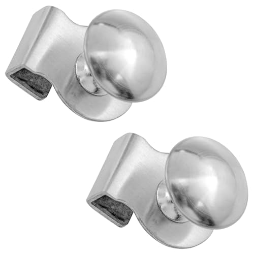 Zangc 2-teiliges unsichtbares Glastürgriff-Set aus Edelstahl ist geeignet für 5–8 mm große unsichtbare feste Clips, kompatibel mit Duschglastüren, Vitrinen, Weinschränken von Zangc