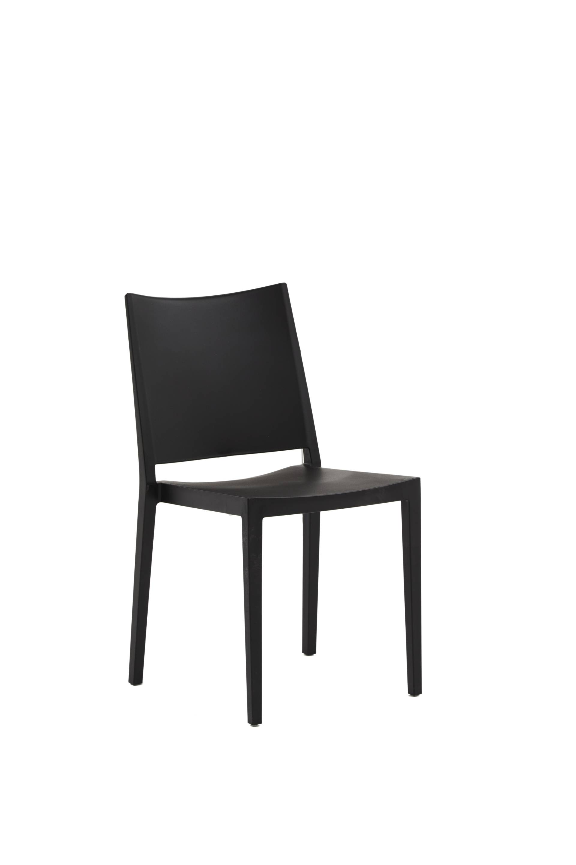 Set 2 sedie impilabili in polipropilene colore nero von Zanini Design