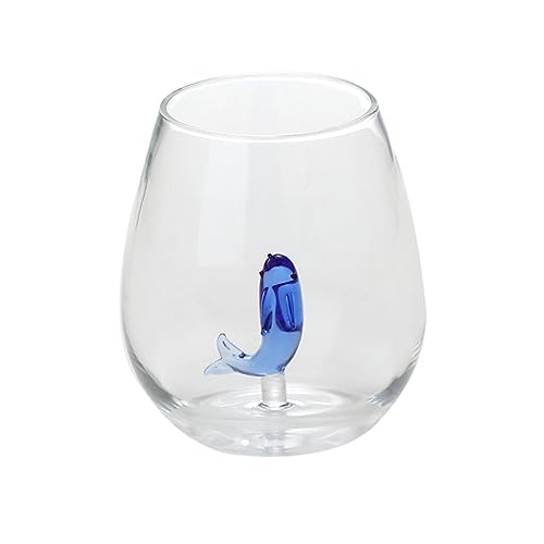 3D-Trinkglas mit Tier im Inneren – Tasse mit niedlichem Tiermotiv aus Borosilikatglas, niedliche Tierkaffeetasse, Geschenk zu Weihnachten, Geburtstag, Valentinstag, 500 l von Zankie