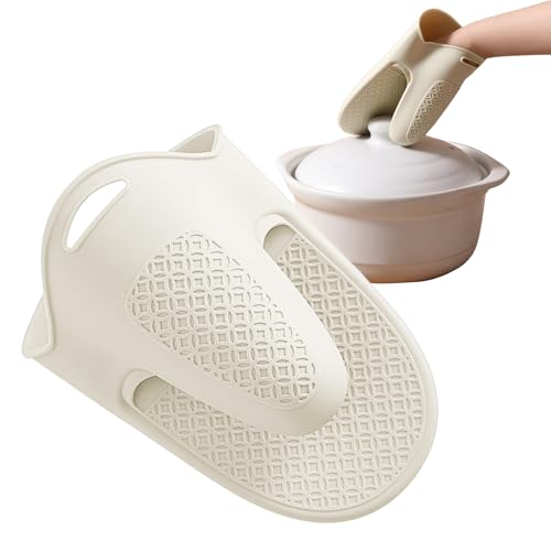 Backhandschuhe | Küchenhandschuhe Aus Silikon - Wasserdicht Griffig Hitzebeständig Für Haushalt Camping Grill von Zankie