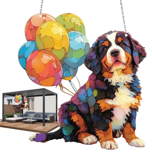 Hunde Wanddekoration, Hunde Gedenk Sonnenfänger, Niedlicher Hunde Deko Hängeschmuck, Acryl Hund Zum Aufhängen An Fenstern, Acryl-Hunde-Ornament Hunde Wanddekoration, Hunde Gedenk Sonnenfänger, Niedlicher Hunde Deko Hängeschmuck, Acryl Hund Zum Aufhängen An Fenstern, Acryl-Hunde-Ornament von Zankie