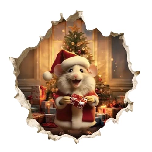 -Mausloch-Wandaufkleber - -Weihnachtsaufkleber Mausloch-Wandaufkleber Weihnachten|Kreativer Weihnachts-Wand-Fensteraufkleber, Bunte Maus,Fenster- -Aufkleber Für Weihnachten,Outdoor-/Indoor-Partys -Mausloch-Wandaufkleber - -Weihnachtsaufkleber Mausloch-Wandaufkleber Weihnachten|Kreativer Weihnachts-Wand-Fensteraufkleber, Bunte Maus,Fenster- -Aufkleber Für Weihnachten,Outdoor-/Indoor-Partys von Zankie