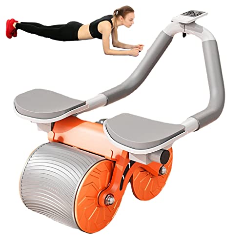 Plank Ab Roller Wheel für Core Trainer – automatisches Rebound-Bauchrad | 4d Ab Roller Ellenbogenstütze Rebound Bauchrad|Fitness Abs Trainer Roller Rad von Zankie