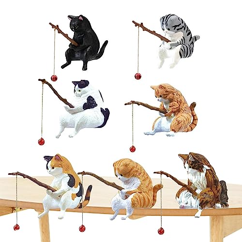 Zankie Katzen-Angelstatue – 6 x 3 c große sitzende -Katzenskulptur | Niedliche Harzkatzen-Gartenstatue, Aquarium-Katzenstatue| Angelnde Katzengartenstatue für Wohnraumdekoration Zankie Katzen-Angelstatue – 6 x 3 c große sitzende -Katzenskulptur | Niedliche Harzkatzen-Gartenstatue, Aquarium-Katzenstatue| Angelnde Katzengartenstatue für Wohnraumdekoration von Zankie