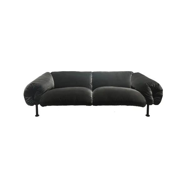 Za:Za 3-Sitzer Sofa in Anthrazitgrau, Zanotta von Zanotta