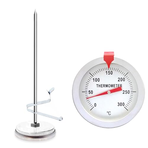 Zanthicia Kochthermometer Topf Clip Fleisch Thermische Messung Temperaturanzeige Meter Milchschokolade Messung Bäckerei, 300mm Zanthicia Kochthermometer Topf Clip Fleisch Thermische Messung Temperaturanzeige Meter Milchschokolade Messung Bäckerei, 300mm von Zanthicia