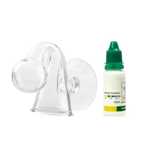 Zanthicia Tester Kohlendioxid Diffuse Glass Drop Checker Flüssiger Kugelindikator mit Saugnapf Aquarium von Zanthicia