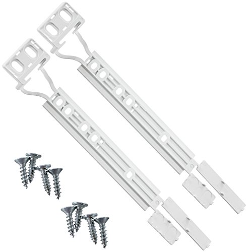 Zanussi Original ZBB24430SA ZBB26650SA ZBB28440SA Kühlschrank Gefrierschrank Tür Halterungen Plastik Schieber Montage Set (2er Pack) von Zanussi