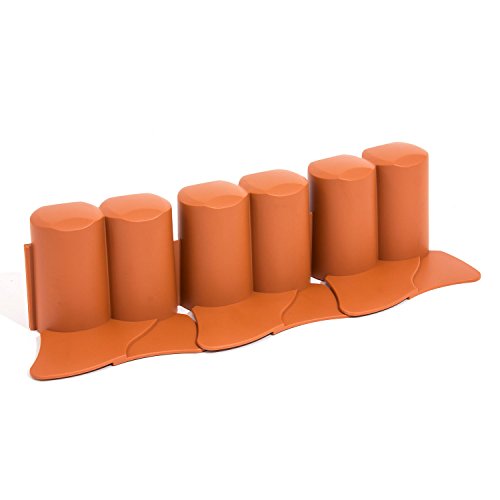 Prosper Plast ipal6-r624 302 x 10 cm Garten Palisade – Terracotta (12-teilig) von Prosperplast