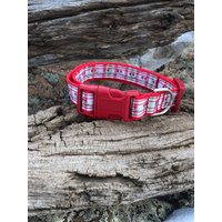 Cherry Hundehalsband - Kirschen Kirschdruck Design Kirschgeschenke Rote Hundehalsbänder & Weiße Vintage Haustiere von ZanyZak