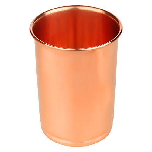 Zap Impex Trinkgefäße Kupfer Glas reines Kupfer Zuhaltung ayurvedischen Heil, 250 ml von Zap Impex