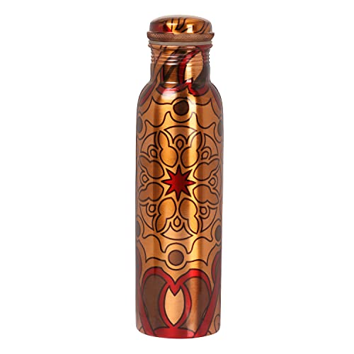 Zap Impex Kupfer-Wasserflasche, Multi-Design für ayurvedische Vorteile Travellers Water Bottle 900ml Zap Impex Kupfer-Wasserflasche, Multi-Design für ayurvedische Vorteile Travellers Water Bottle 900ml von Zap Impex
