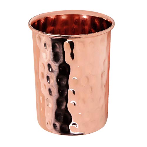 Zap Impex Trinkgefäße gehämmert Kupfer Glas reines Kupfer Zuhaltung ayurvedischen Heil von Zap Impex