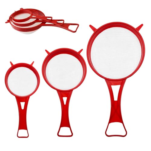 Zaphara Küchensieb, Kunststoff Sieb-Set 3tlg, Feines Haarsieb mit Griff, BPA-frei, Weiß, S, M, L Zaphara Küchensieb, Kunststoff Sieb-Set 3tlg, Feines Haarsieb mit Griff, BPA-frei, Weiß, S, M, L von Zaphara