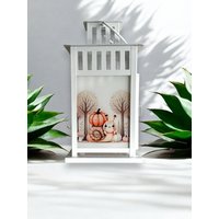Herbstliche, Personalisierte Grablaterne Mit Wunschtext Grablicht Grabschmuck Herbstlaterne Windlicht Motiv Schnecke von ZaraTiv
