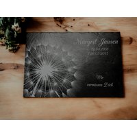 Personalisierte Schieferplatte Mit Pusteblumen-Motiv | Gedenktafel Für Verstorbene Erinnerungsgeschenk Grabdeko Grabstein Personalisierte Schieferplatte Mit Pusteblumen-Motiv | Gedenktafel Für Verstorbene Erinnerungsgeschenk Grabdeko Grabstein von ZaraTiv