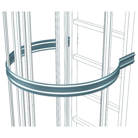 ZARGES - Rückenschutzbügel, einfach, ø700mm, Aluminium eloxiert von Zarges