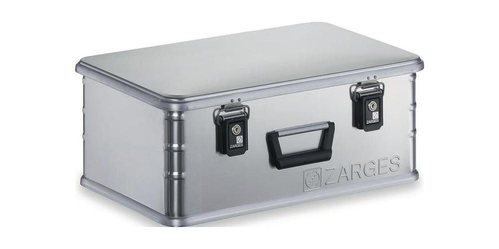 Zarges Aufbewahrungsbox Aluminiumbox Mini L600xB400xH240mm 42 l mit Klappverschluss von Zarges