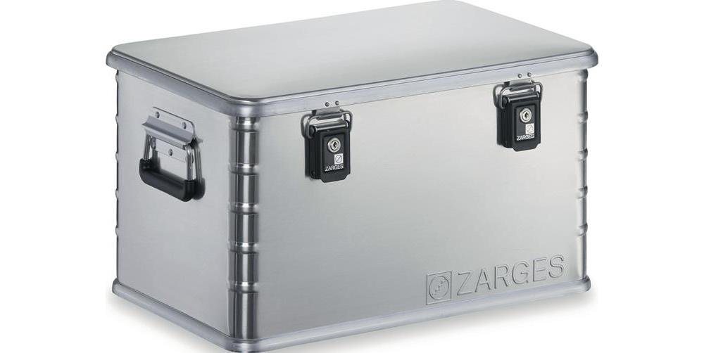 Zarges Aufbewahrungsbox Aluminiumbox Mini Plus L600xB400xH330mm 60 l mit Klappverschluss von Zarges