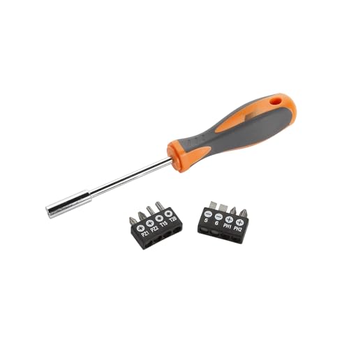9-teiliges Bit- und Bithalter-Set, kompatibel mit Schraubendrehern, ideal für Präzisionsarbeiten und Wartungsarbeiten. von Zarivy