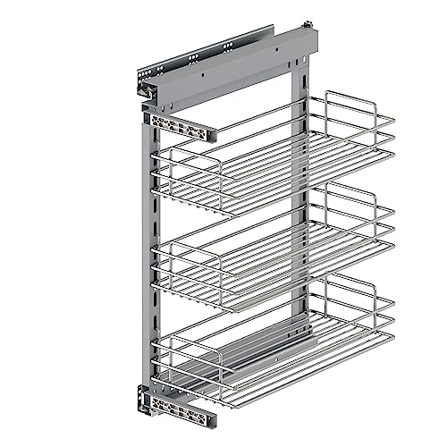 Ausziehbarer Wagen – Wagen aus verchromtem Stahl mit Softclose, Modul von 400 mm für einfachen und organisierten Zugang in Engen Räumen. Ausziehbarer Wagen – Wagen aus verchromtem Stahl mit Softclose, Modul von 400 mm für einfachen und organisierten Zugang in Engen Räumen. von Zarivy