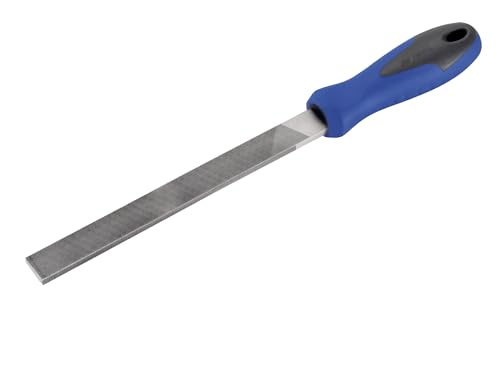 Flachfeile 100 mm aus zwei Materialien mit ergonomischem Griff, ideal zum Glätten von Oberflächen und Endbearbeitungsarbeiten an Holz und Metall. von Zarivy