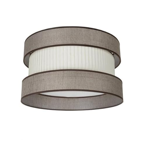 Lampenschirm zum Aufhängen, 50 x 50 x 25 cm, braun-beige, inklusive Diffusor, ideal für dekorative Beleuchtung und gemütliche Umgebungen. von Zarivy