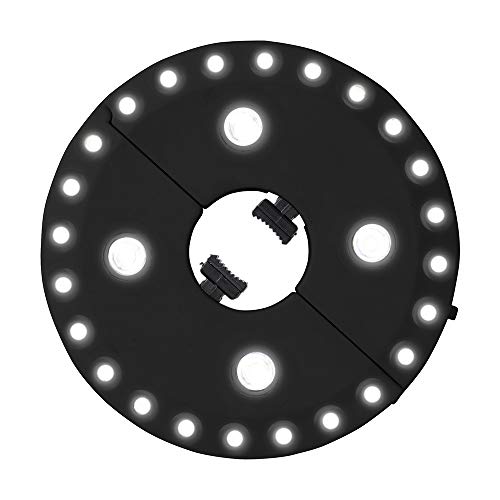 Innenleuchten für den Sonnenschirm, 16 cm, batteriebetrieben (4 x AA, nicht im Lieferumfang enthalten). Erhältlich in verschiedenen Farben und Modellen. Beleuchten Sie Ihre Momente im Freien mit Stil von Zarivy