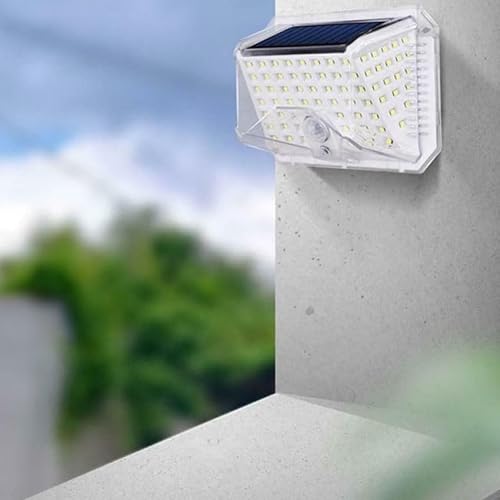 LED-Solarleuchte mit Bewegungssensor und Sonnenlicht, ideal für Außenbeleuchtung und erhöhte Sicherheit. von Zarivy