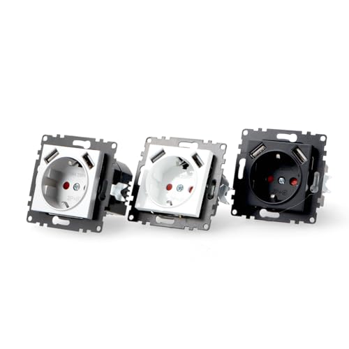 PC-Rahmen mit 4 Modulen, weiß, ideal für Elektroinstallationen und Kabelorganisation in technischen Räumen. von Zarivy