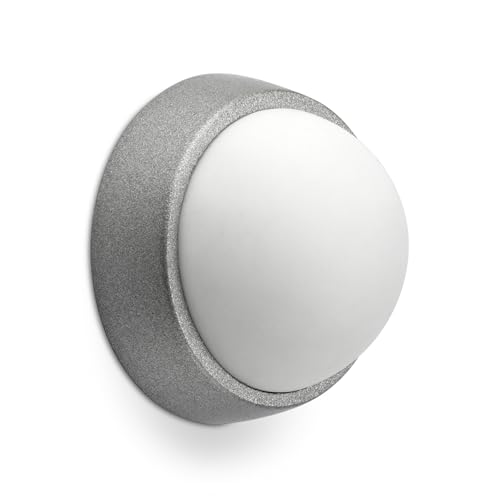 Türstopper, Wandaufkleber, Design Chrom matt und Weiß, ideal zur Vermeidung von Schäden und zum Halten von Türen offen. von Zarivy