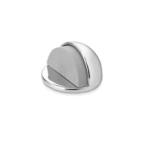 Türstopper aus Metall, verchromt, stark und langlebig, ideal, um Stöße an Wänden zu verhindern und Türen offen zu halten. von Zarivy