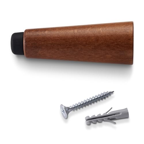 Wandstopper aus Holz, Finish in Buche und Sapelly, ideal zum Schutz von Wänden und Türen im Haus. von Zarivy
