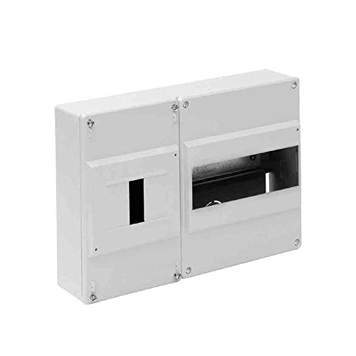 Weißer Verteilerkasten für 1 ICP und 5 Elemente, Maße 120 x 140 x 58 mm. Ideal zum Organisieren und Schützen elektrischer Komponenten. Einziehbar, um Qualität und Festigkeit zu gewährleisten. Weißer Verteilerkasten für 1 ICP und 5 Elemente, Maße 120 x 140 x 58 mm. Ideal zum Organisieren und Schützen elektrischer Komponenten. Einziehbar, um Qualität und Festigkeit zu gewährleisten. von Zarivy