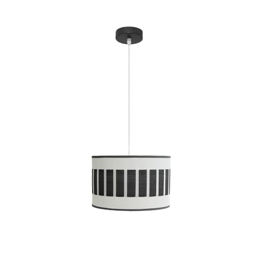 Zarivy 1 x E27 Deckenleuchte, schwarz und weiß, mit schwarzem Holz, Maße Regx30 x 30 cm, ideal für die Beleuchtung moderner Räume. von Zarivy