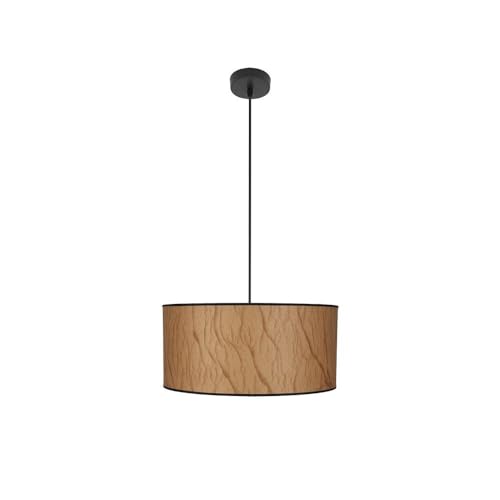 Zarivy 1 x E27 Pendelleuchte in Pergament/Schwarz, Maße 40 x 40 cm, ideal für dekorative Beleuchtung in modernen Räumen. von Zarivy
