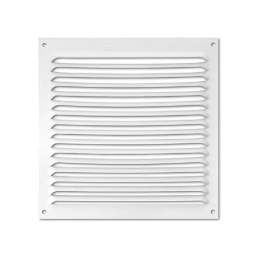 Zarivy Aluminiumgitter 170 x 170 mm mit weißem Moskitonetz, ideal zur Belüftung und zum Schutz vor Insekten in Innenräumen. von Zarivy