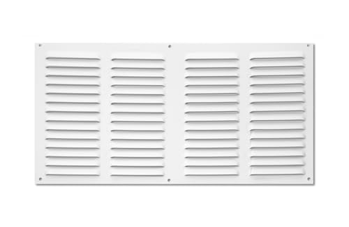 Zarivy Aluminiumgitter 200 x 400 mm mit weißem Moskitonetz, ideal zur Belüftung und zum Schutz vor Insekten. von Zarivy