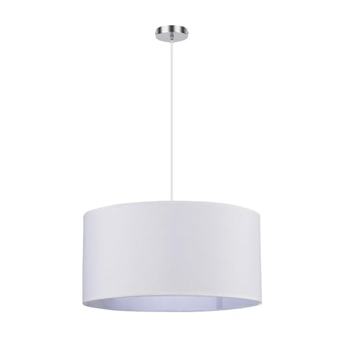Zarivy Hängeleuchte 3 x E27, Chrom/Weiß, Maße: 50 x 50 cm, ideal zum Dekorieren und für Licht in modernen Räumen. von Zarivy