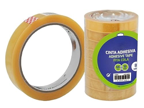 Zarivy Klebeband 66 x 19 mm, hohe Festigkeit, einfache Anwendung; ideal für Bastelarbeiten, Reparaturen und Büroarbeiten. von Zarivy