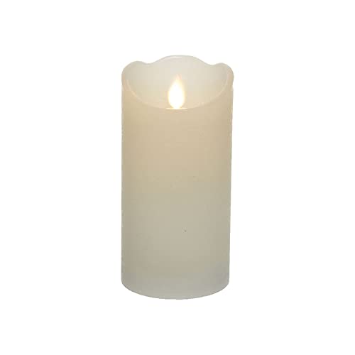 Zarivy LED Kerze innen in weiß mit elegantem rustikalem Finish Das warmweiße Licht bietet die perfekte Atmosphäre, ideal zum Dekorieren und verleiht Ihren Räumen einen gemütlichen Touch. von Zarivy