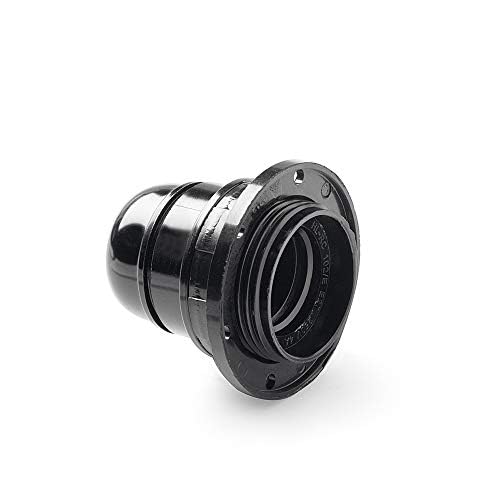 Zarivy Lampenfassung E-27 schwarz mit abgefüllter Unterlegscheibe, ideal für elektrische Installationen und Raumdekoration. Zarivy Lampenfassung E-27 schwarz mit abgefüllter Unterlegscheibe, ideal für elektrische Installationen und Raumdekoration. von Zarivy