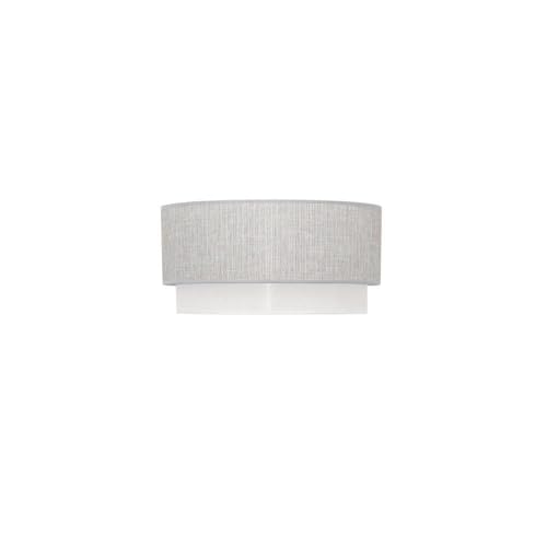 Zarivy Lampenschirm E27, 40 x 38 x 22 cm, in Grau und Weiß, ideal für die Dekoration von Räumen und für weiches Licht im Wohnzimmer. von Zarivy